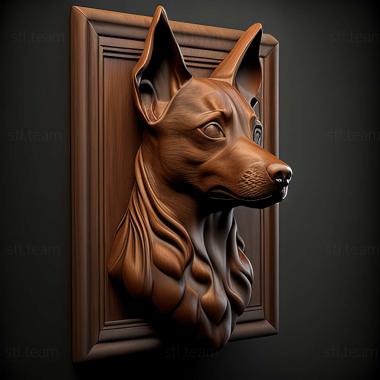 3D модель Собака карликовий пінчер (STL)